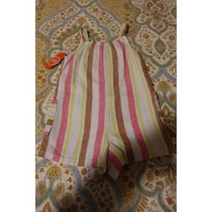 Wonder Nation Romper Striped Sleeveless Casual Summer Outfit‎ 3T